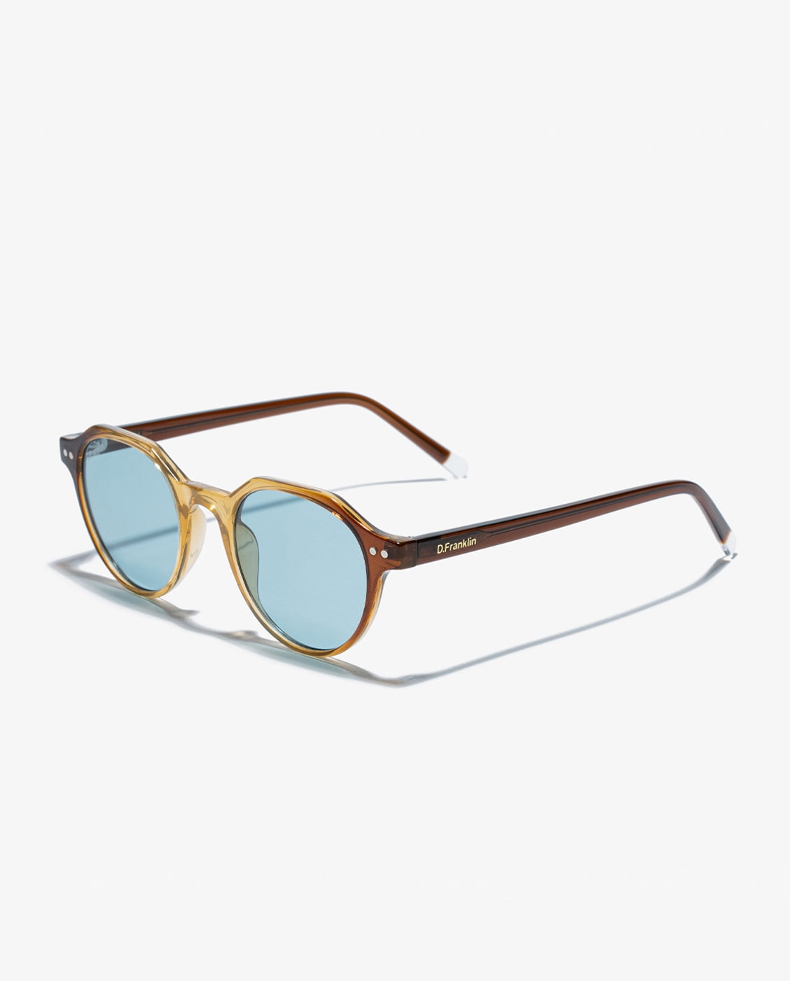 Gafas de sol de mujer con forma geométrica ultra light s round - D.Franklin - Azul Azul-2