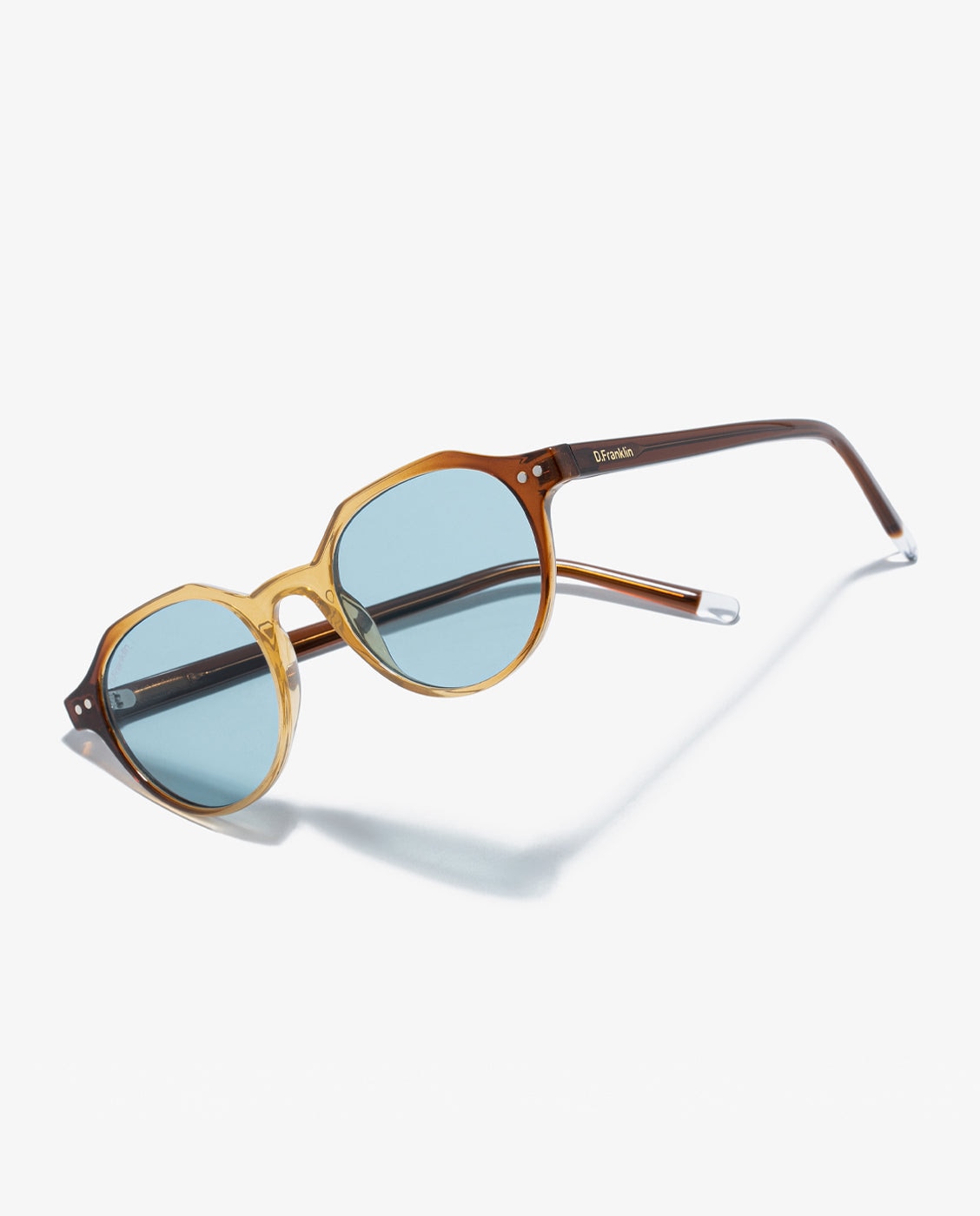 Gafas de sol de mujer con forma geométrica ultra light s round - D.Franklin - Azul Azul-3