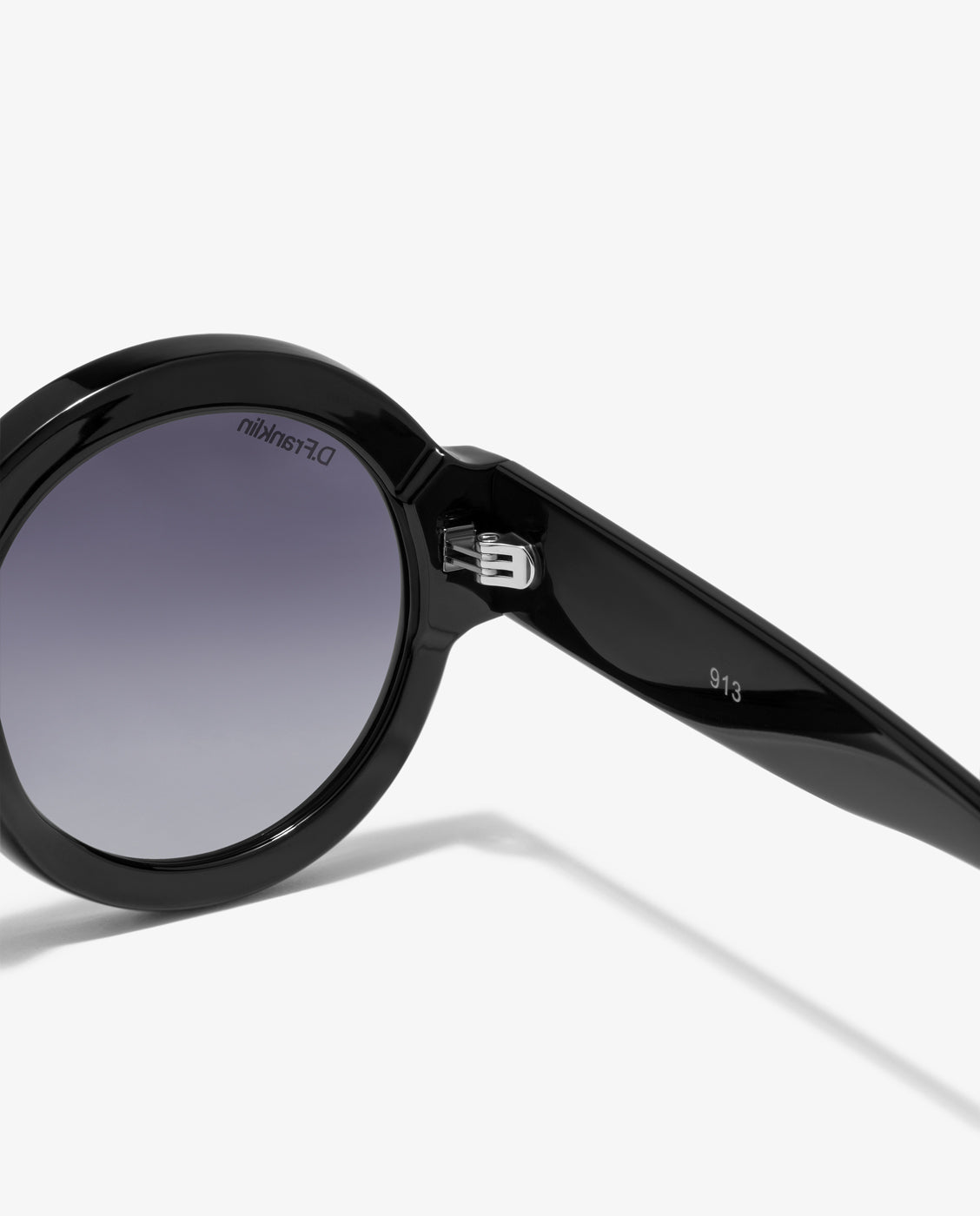 Gafas de sol unisex con forma redonda 913 - D.Franklin - Negro Negro-3