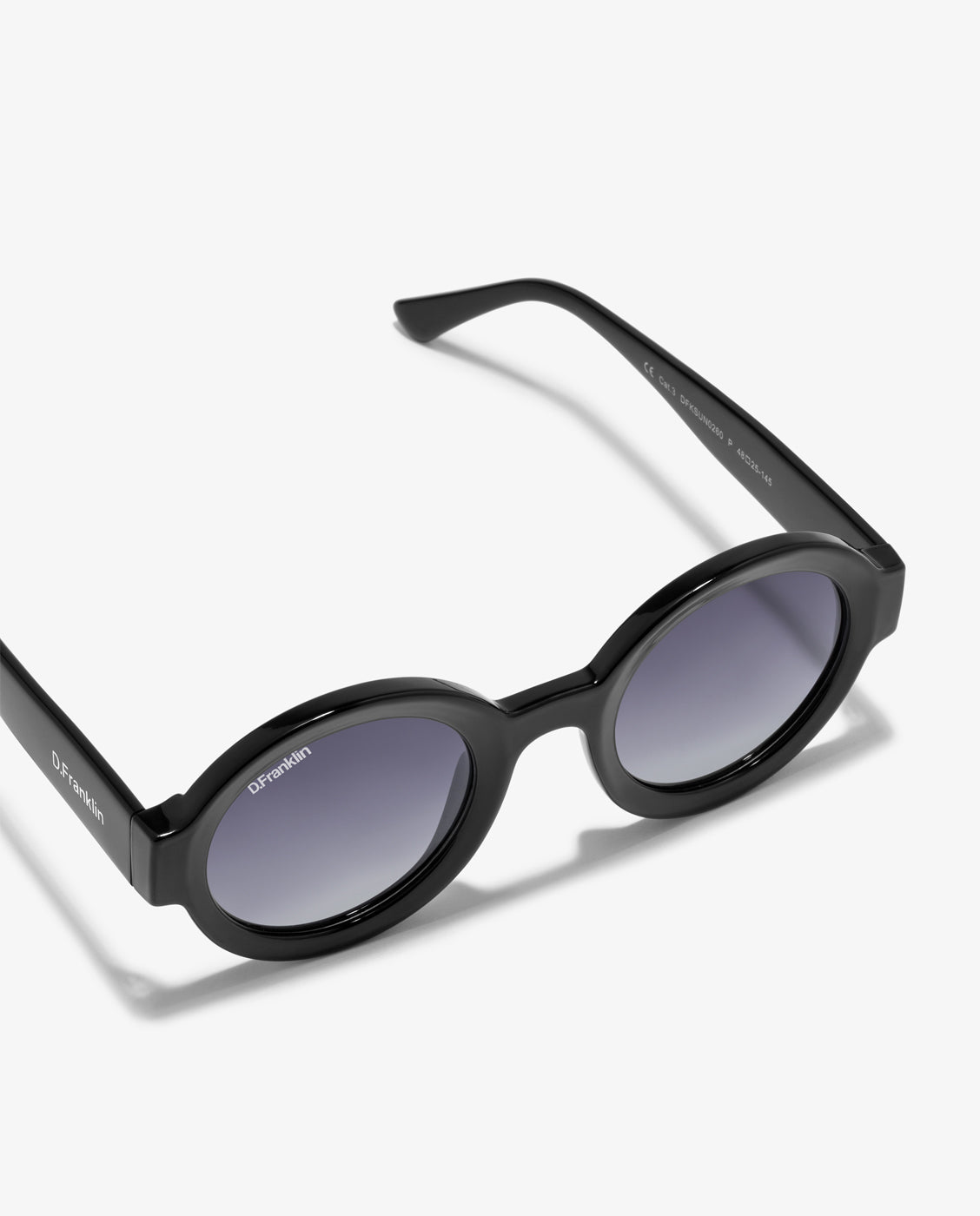 Gafas de sol unisex con forma redonda 913 - D.Franklin - Negro Negro-5