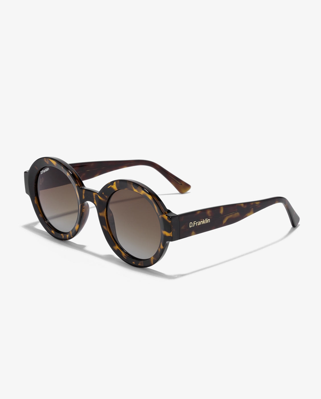 Gafas de sol unisex con forma redonda 913 - D.Franklin - Marrón Marrón-4