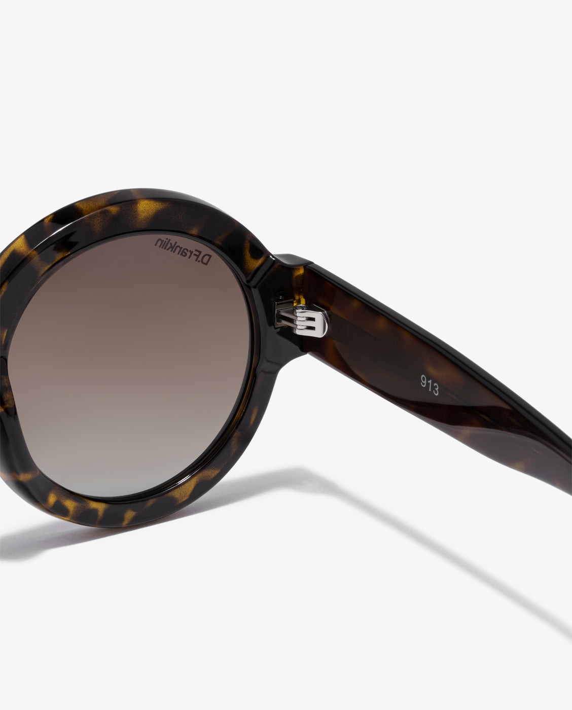 Gafas de sol unisex con forma redonda 913 - D.Franklin - Marrón Marrón-3