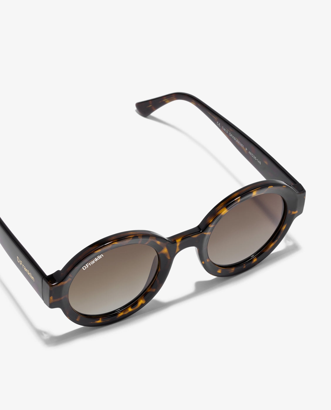 Gafas de sol unisex con forma redonda 913 - D.Franklin - Marrón Marrón-5