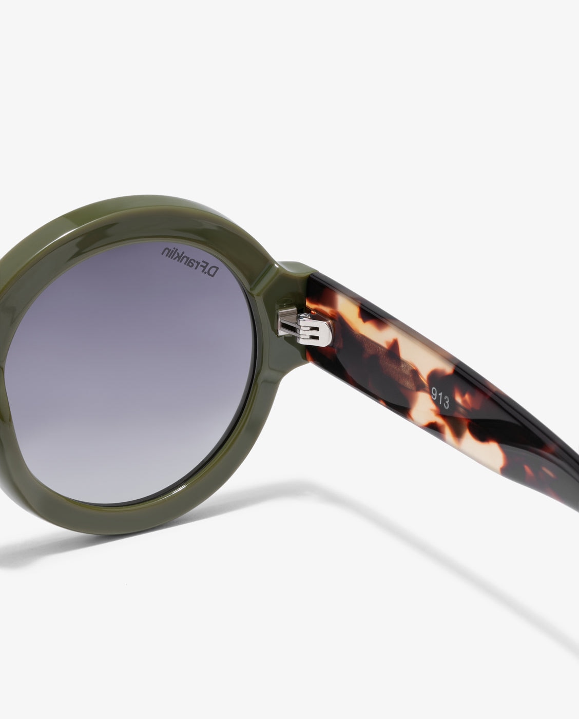 Gafas de sol unisex con forma redonda 913 - D.Franklin - Verde Verde-2