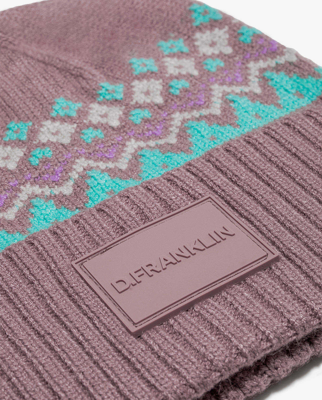Gorro de lana con estampado print - D.Franklin - Rosa Rosa-2