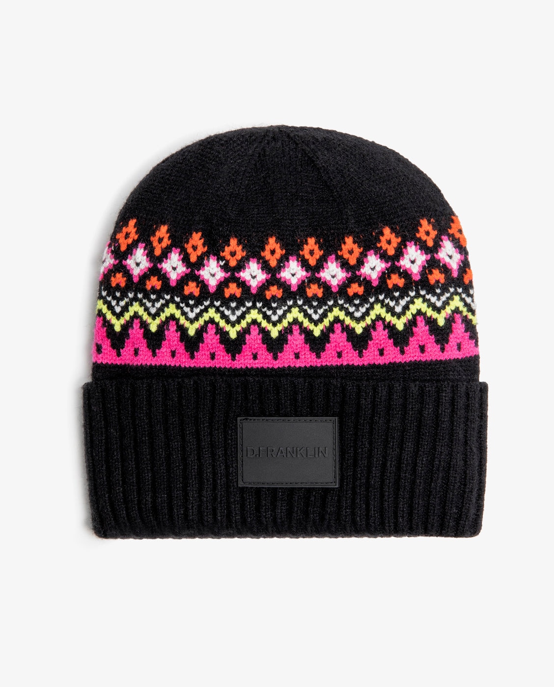 Gorro de lana con estampado print - D.Franklin - Negro Negro-1