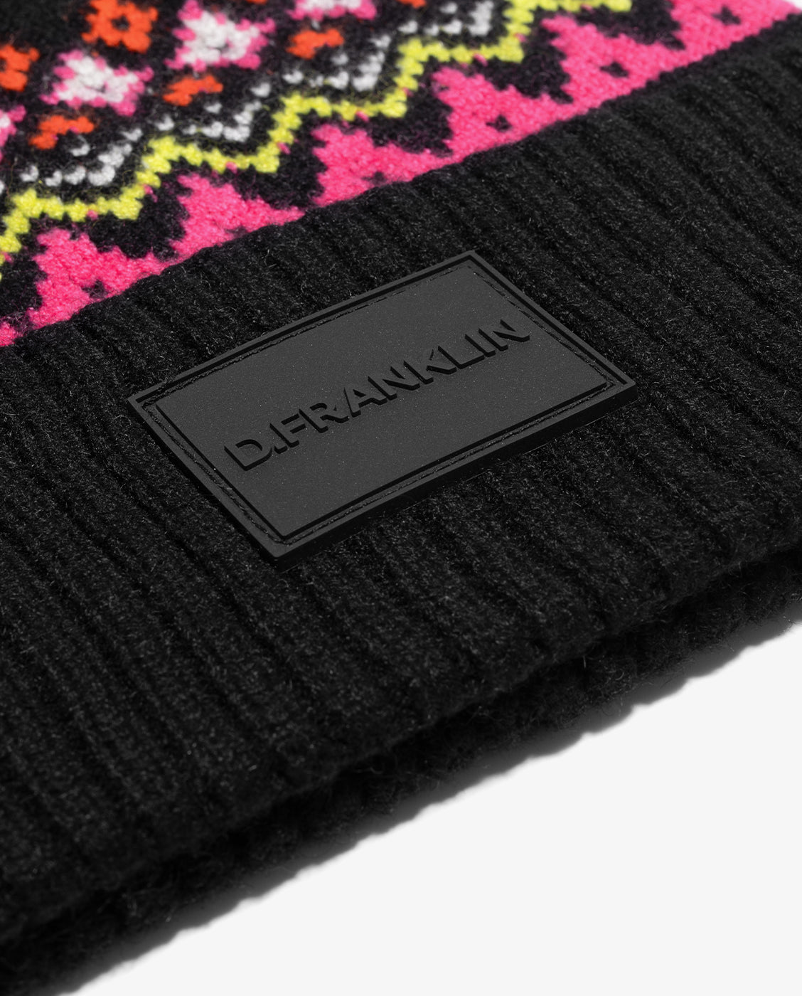 Gorro de lana con estampado print - D.Franklin - Negro Negro-2