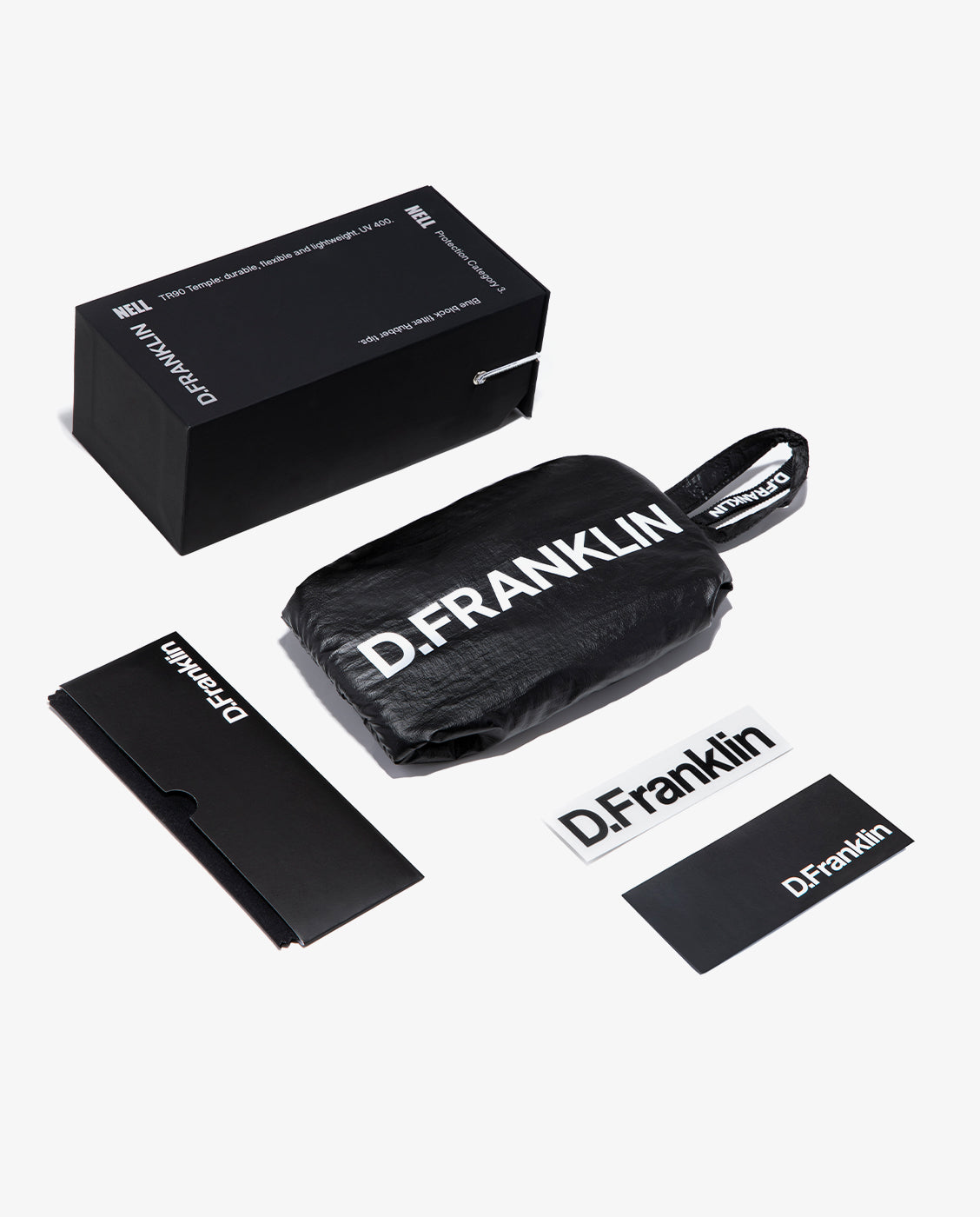 Gafas de sol unisex con forma de pantalla nell matt - D.Franklin - Negro Negro-4