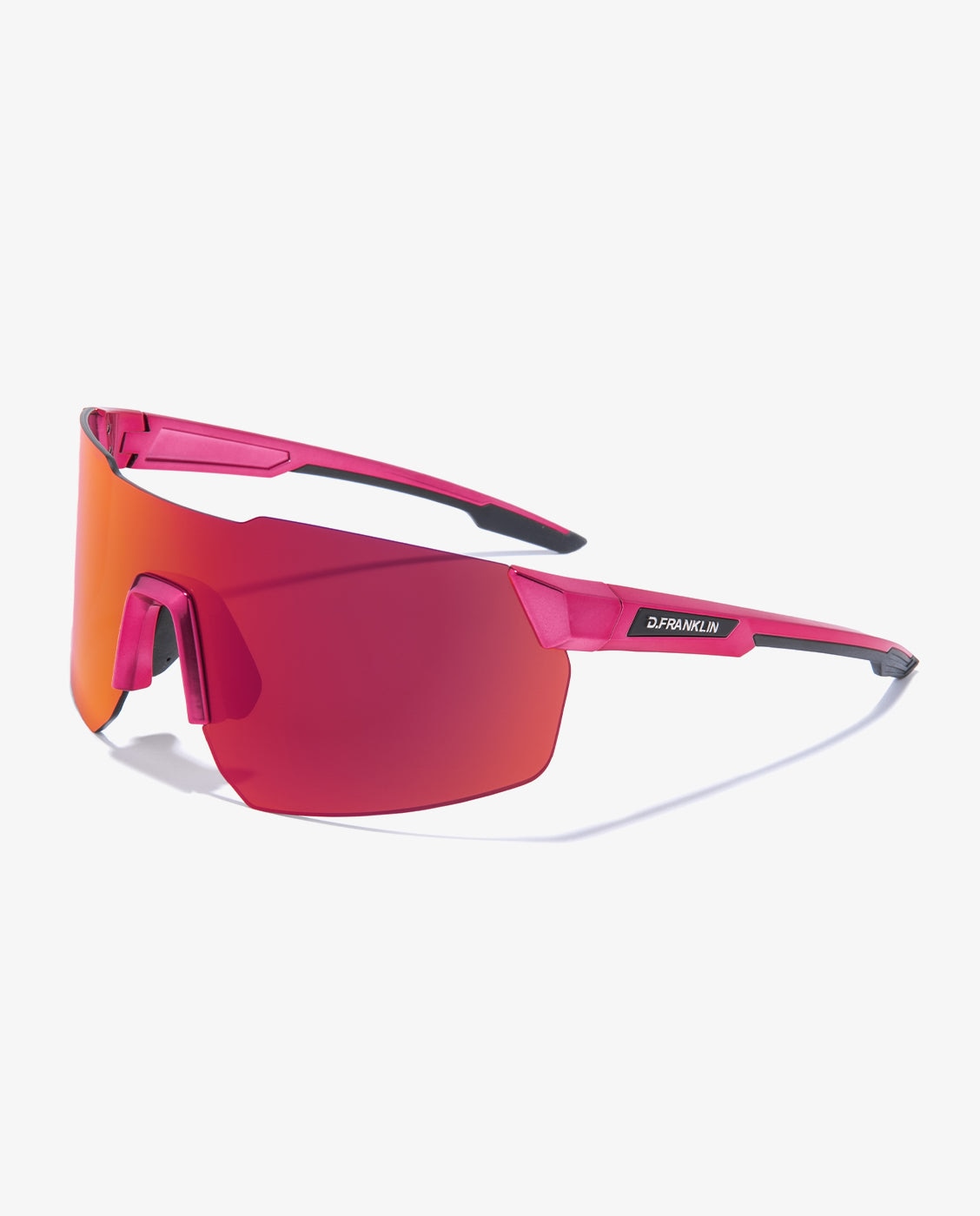 Gafas de sol unisex con forma envolvente tsunami - D.Franklin - Rojo Rojo-5