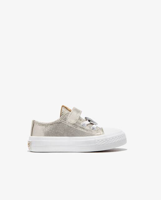 Imagen 0 de Zapatillas deportivas de bebés de lona con aplique de corazón