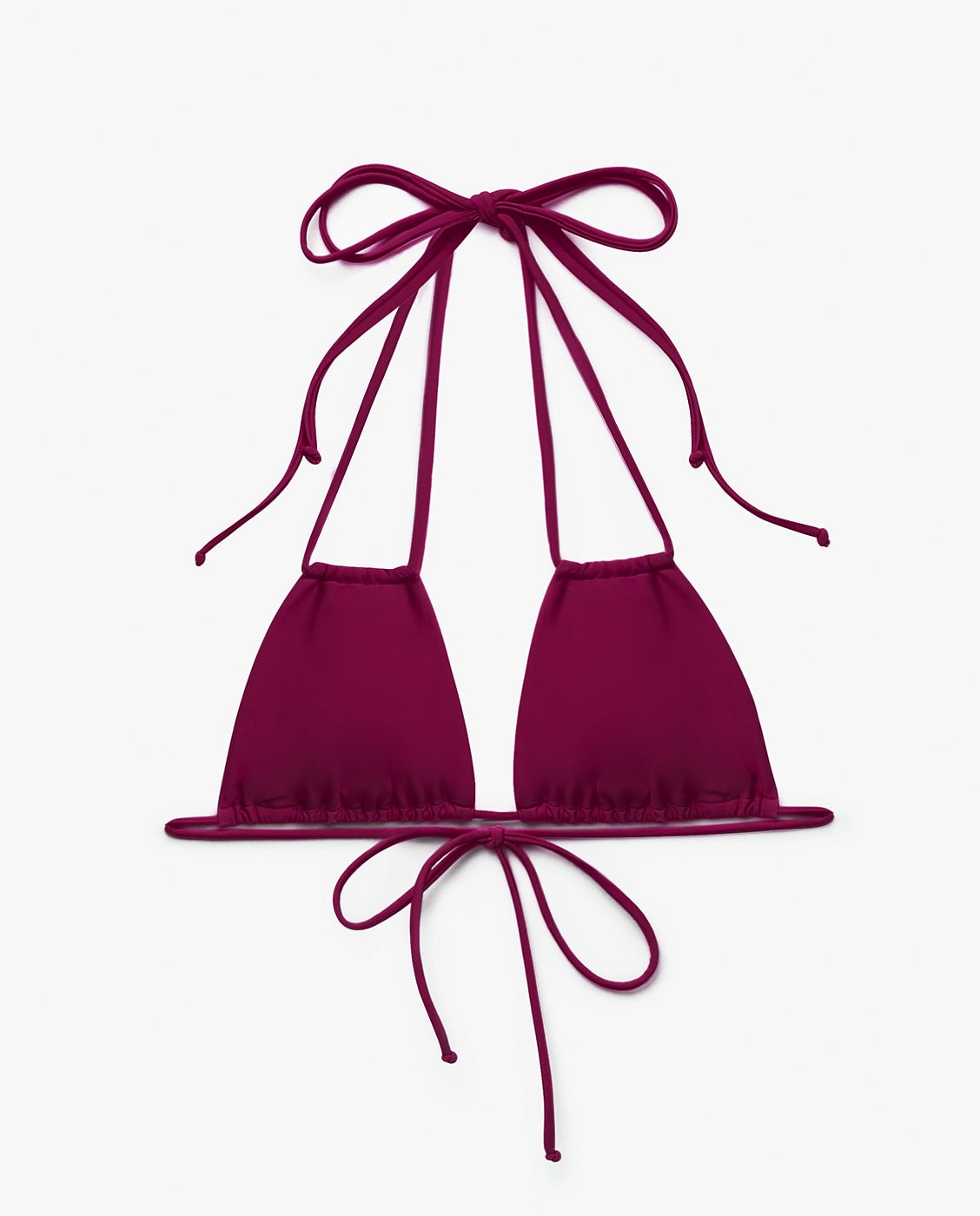 Top bikini tipo triángulo akira - Kalk - Burdeos Burdeos-4