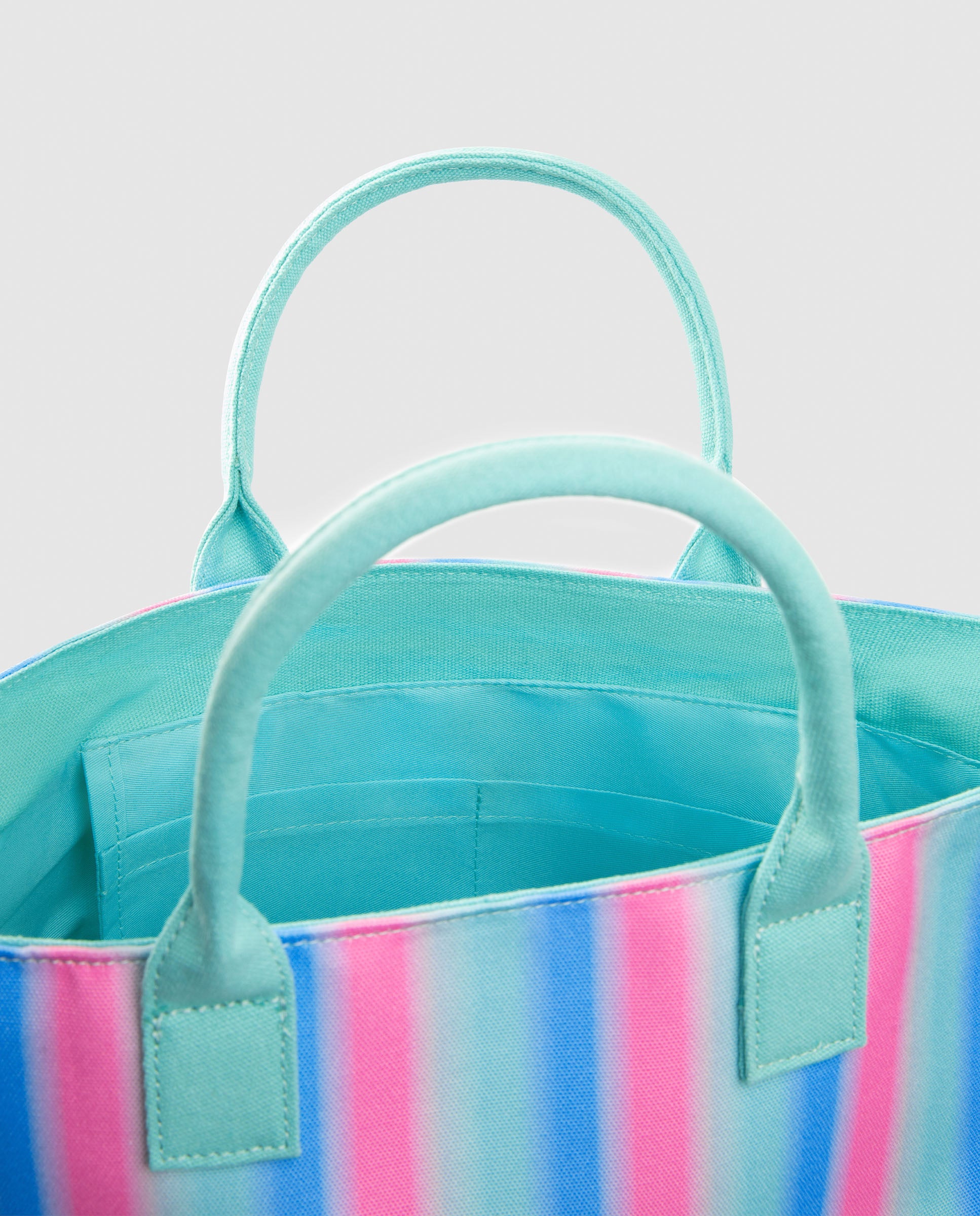 Bolso de playa Marea mermaid estampado con doble asa - Kalk - Azul claro Azul claro-2