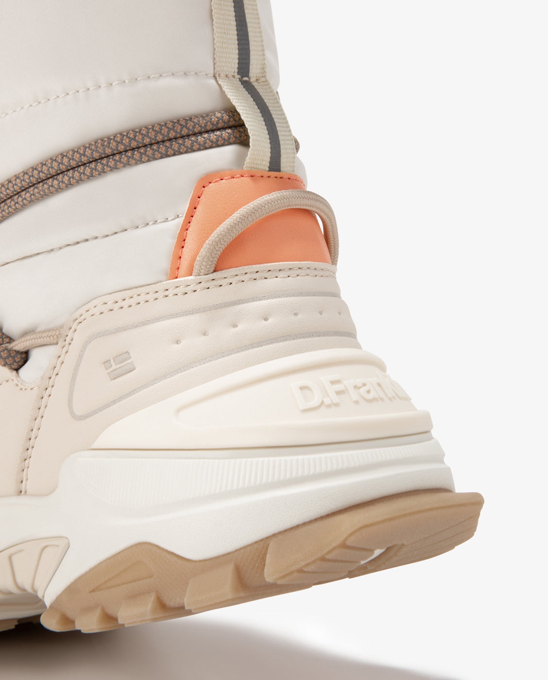 Botas de mujer estilo track con acabado acolchado - D.Franklin - Beige Beige-3