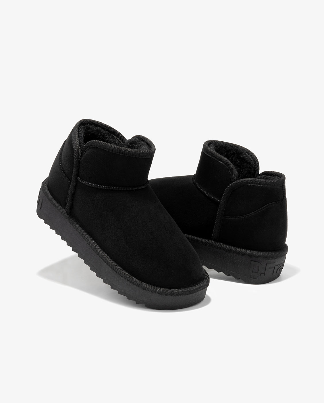 Botas de mujer de corte bajo estilo australianas nordic low - D.Franklin - Negro Negro-3