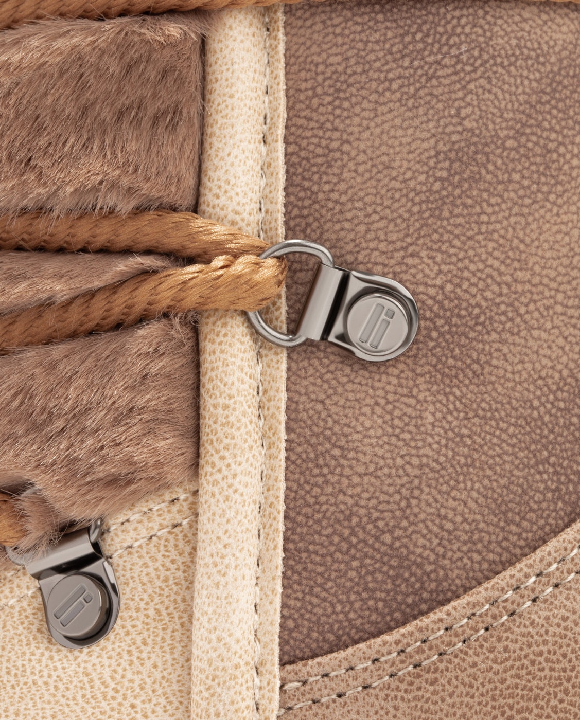 Botas de pelo de mujer estilo australianas con forro de pelo nordic trk pelo gradient - D.Franklin - Marrón Marrón-2