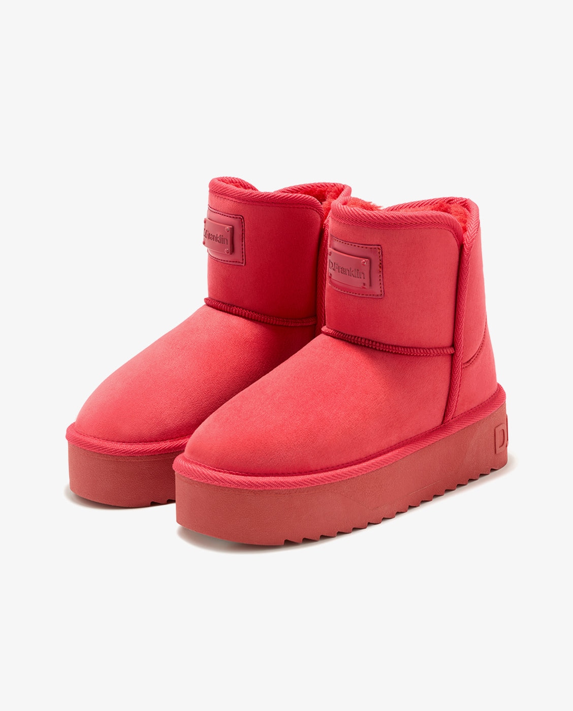 Botas básicas de mujer de corte bajo estilo australianas con tejido repelente nordic v2 low - D.Franklin - Rosa Rosa-3