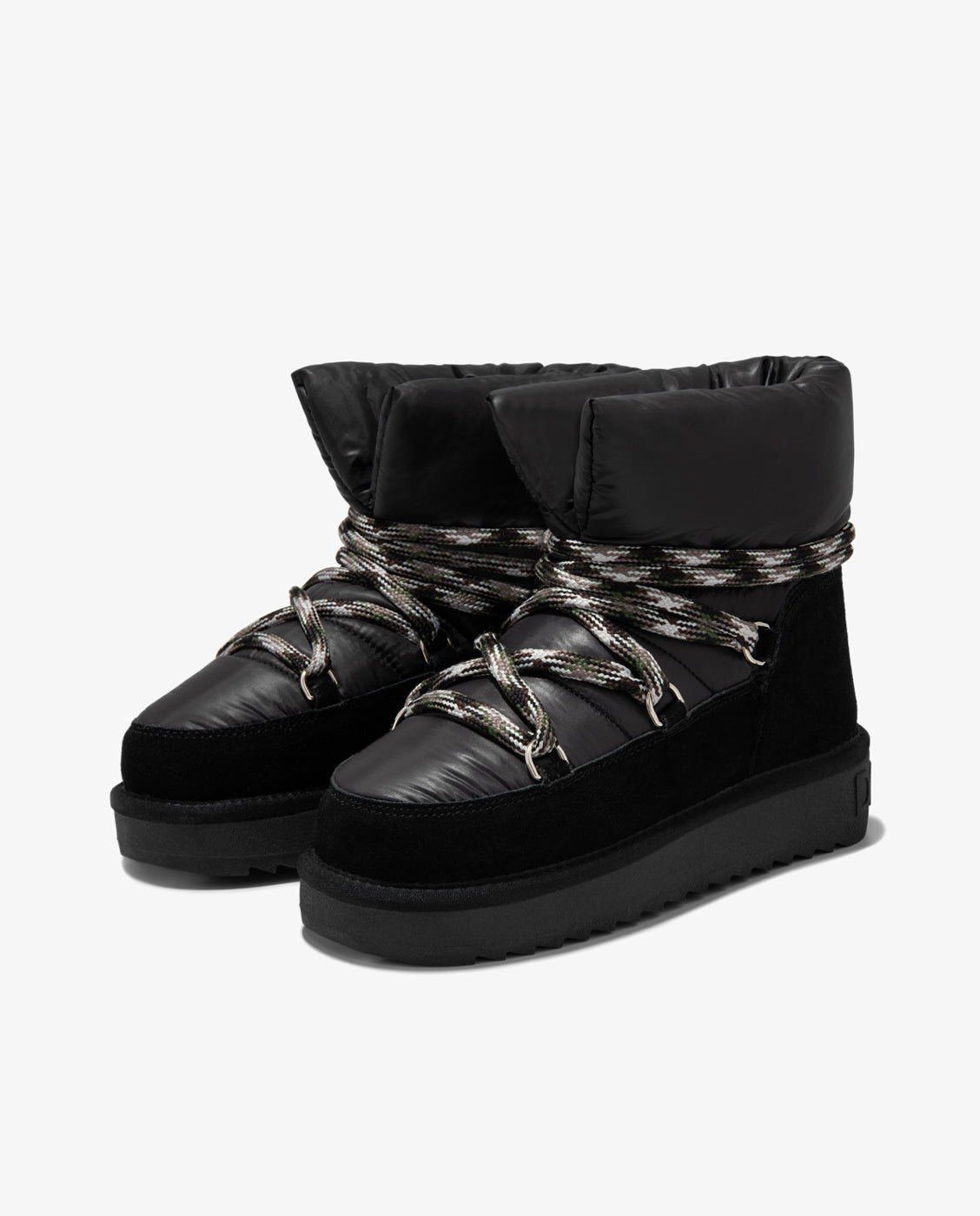 Botas de mujer estilo australianas acabado acolchado Nordic nova low bomb - D.Franklin - Negro Negro-2