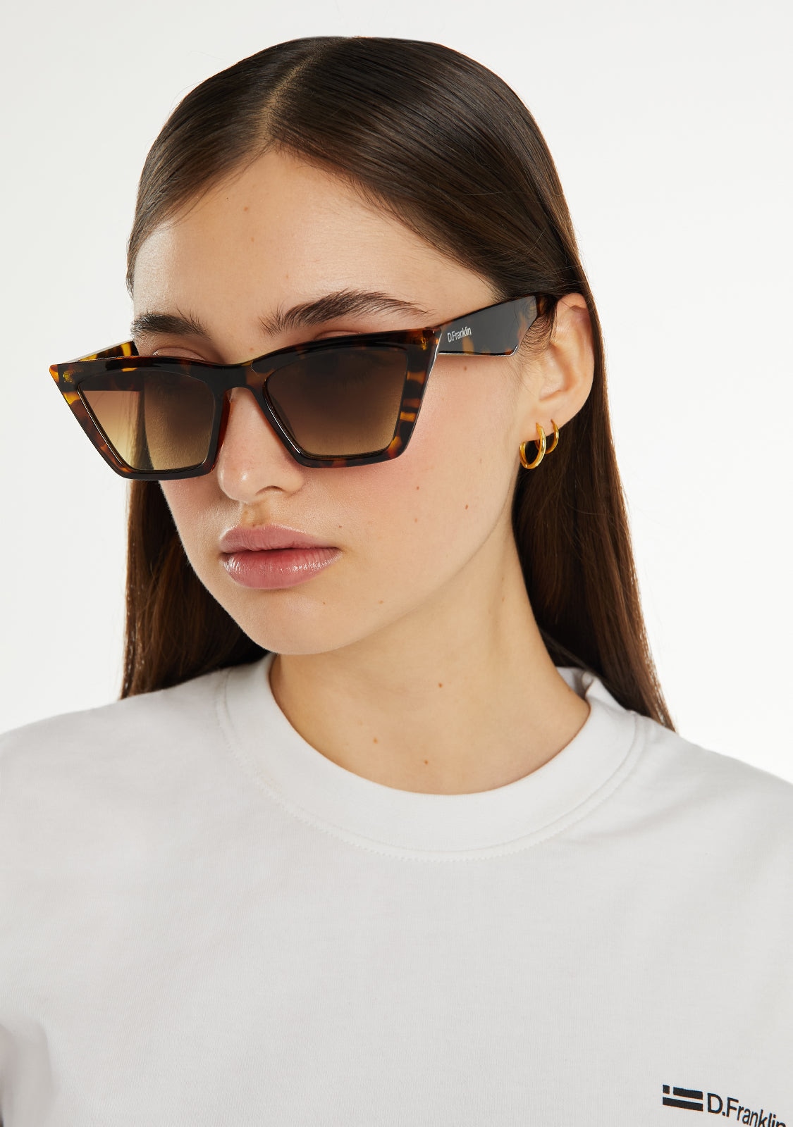 Imagen 2 de Gafas de sol de mujer con forma de ojo de gato monaco - D.Franklin - Marrón Marrón