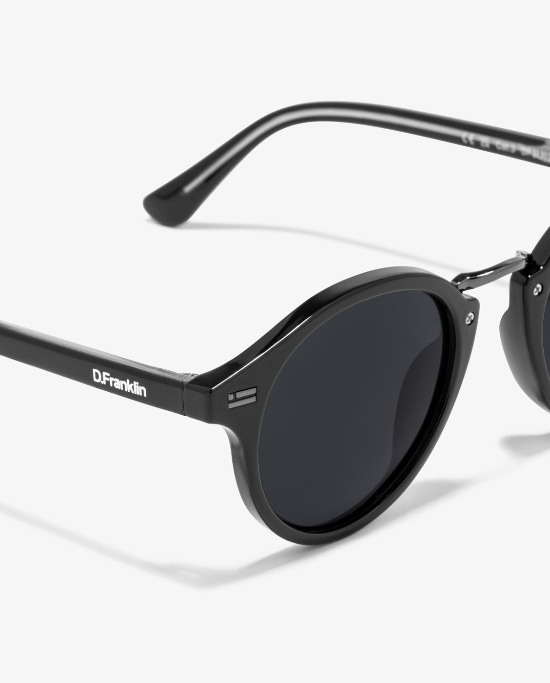 Gafas de sol unisex con forma redonda roller round v2 - D.Franklin - Negro Negro-2