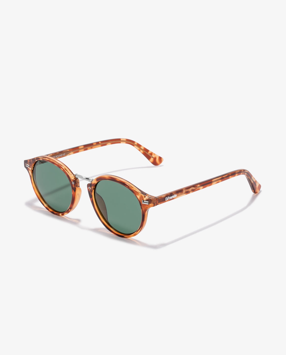 Gafas de sol unisex con forma redonda roller round v2 - D.Franklin - Marrón claro Marrón claro-3