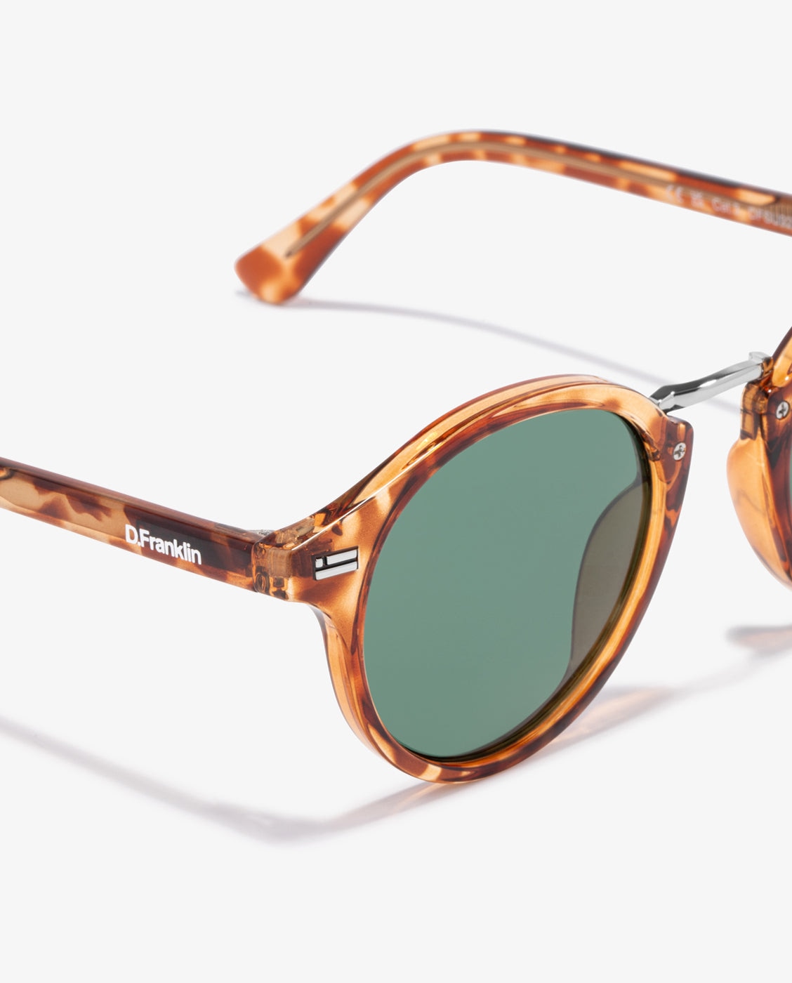 Gafas de sol unisex con forma redonda roller round v2 - D.Franklin - Marrón claro Marrón claro-2