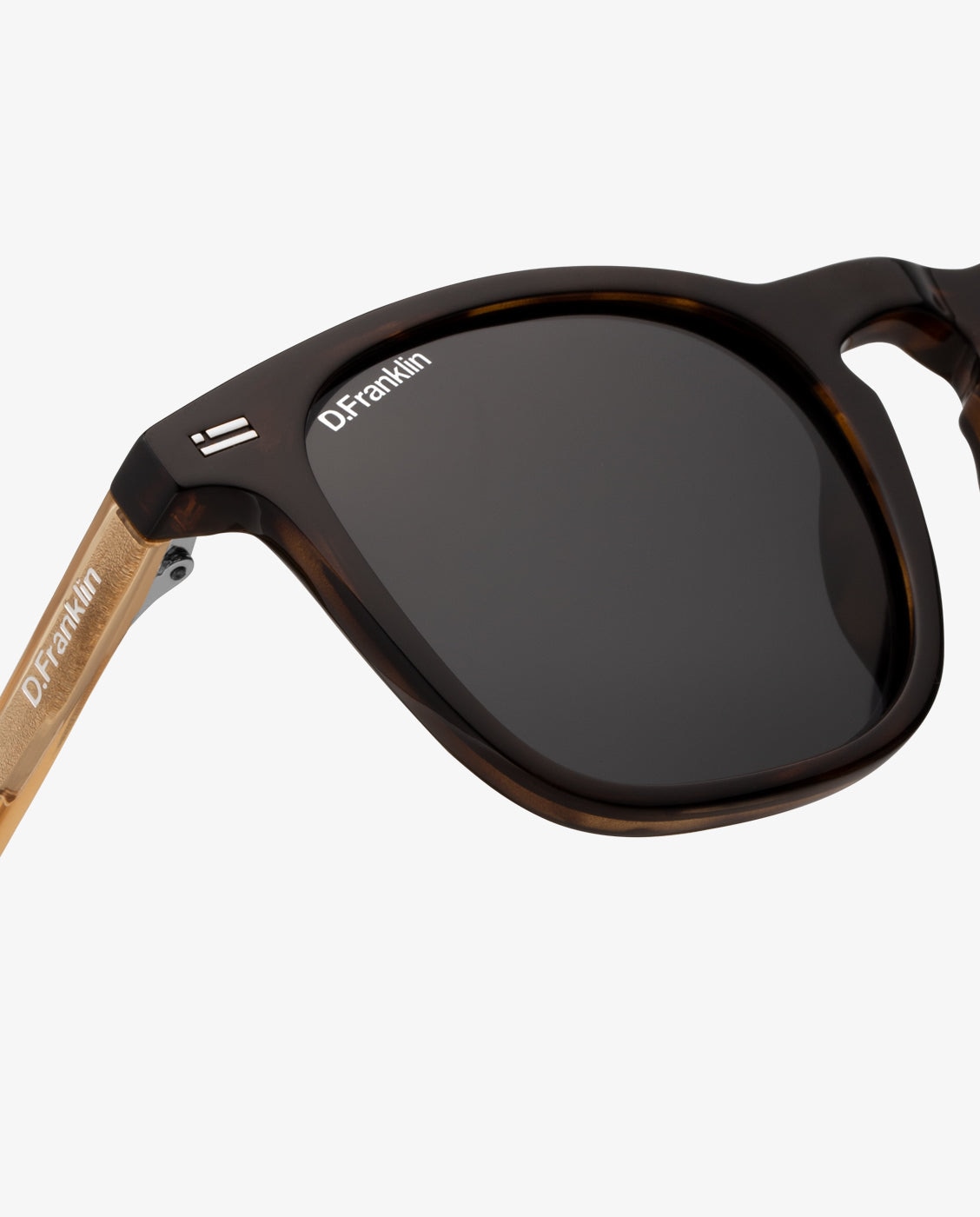 Gafas de sol unisex con forma cuadrada ultra light sq med - D.Franklin - Oro Oro-2