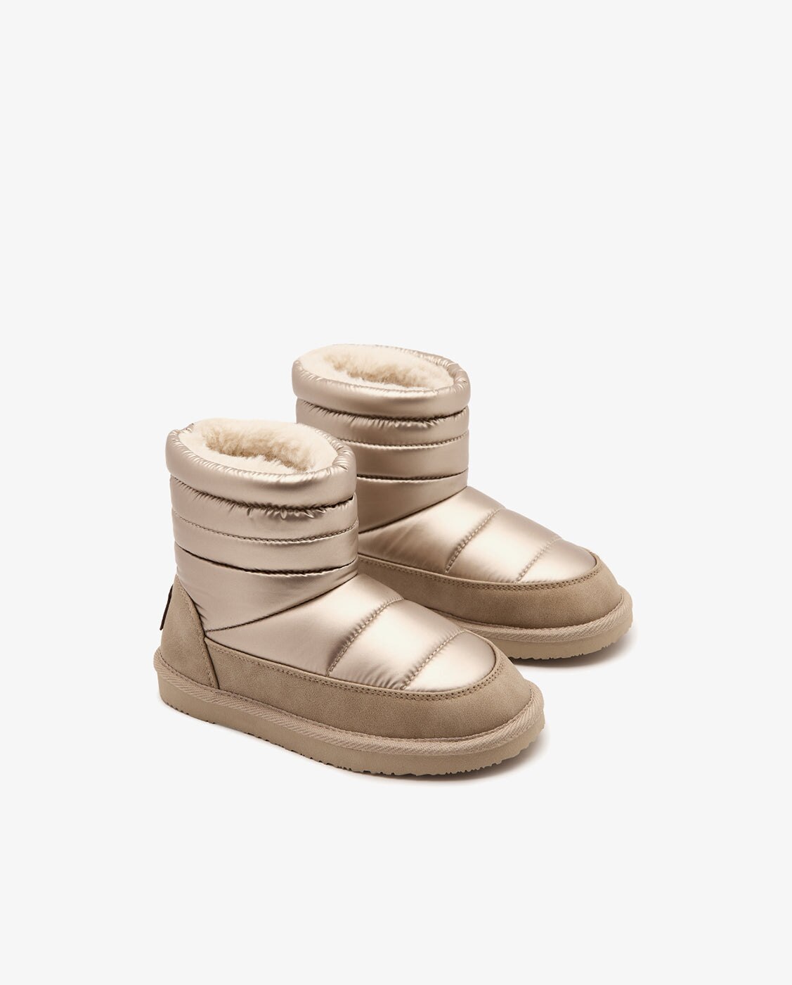 Botas de niños con acabado acolchado y efecto iridiscente - Conguitos - Oro Oro-2