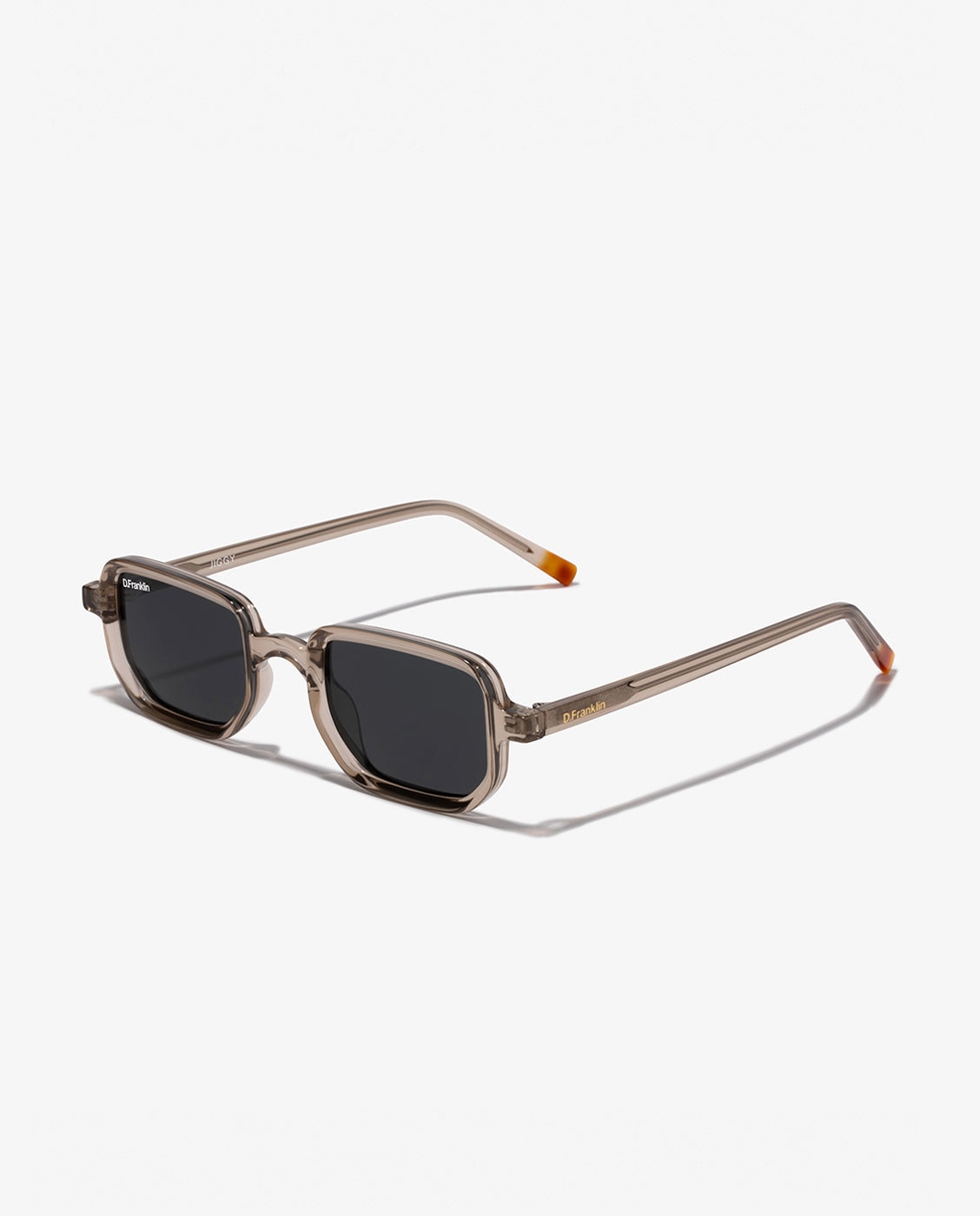 Gafas de sol unisex con forma rectangular jiggy - D.Franklin - Marrón Marrón-3