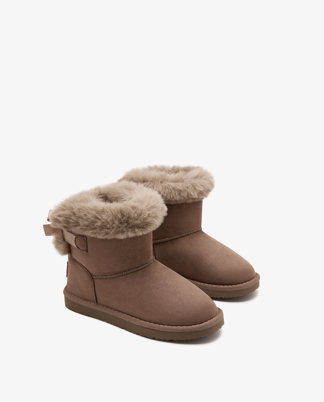 Imagen 2 de Botas de niña estilo australiana con lazo, forro de pelo e impermeables - Conguitos - Topo Topo
