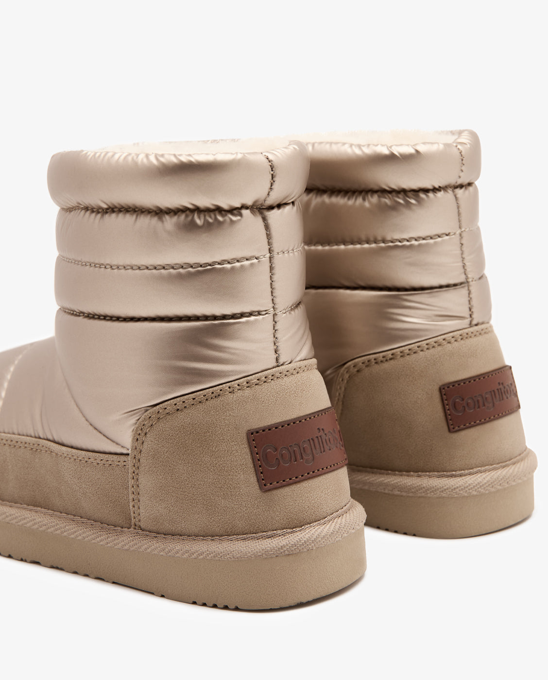 Botas de niños estilo australianas con acabado acolchado en - Conguitos - Oro Oro-3