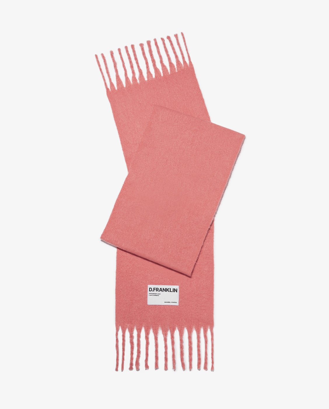 Bufanda de poliéster con estampado liso - D.Franklin - Coral Coral-1
