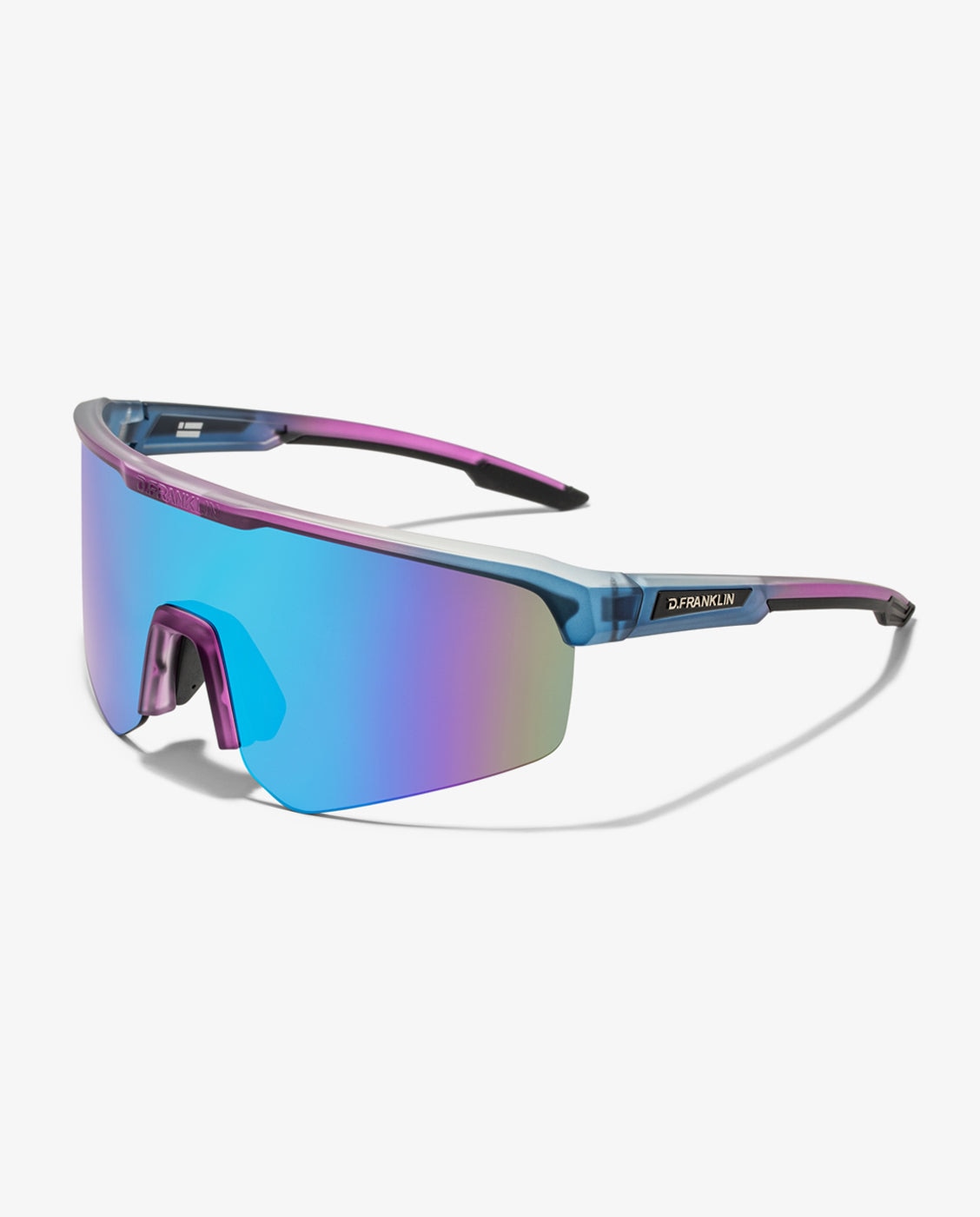 Gafas de sol unisex con forma envolvente hurricane fifty - D.Franklin - Azul Azul-2
