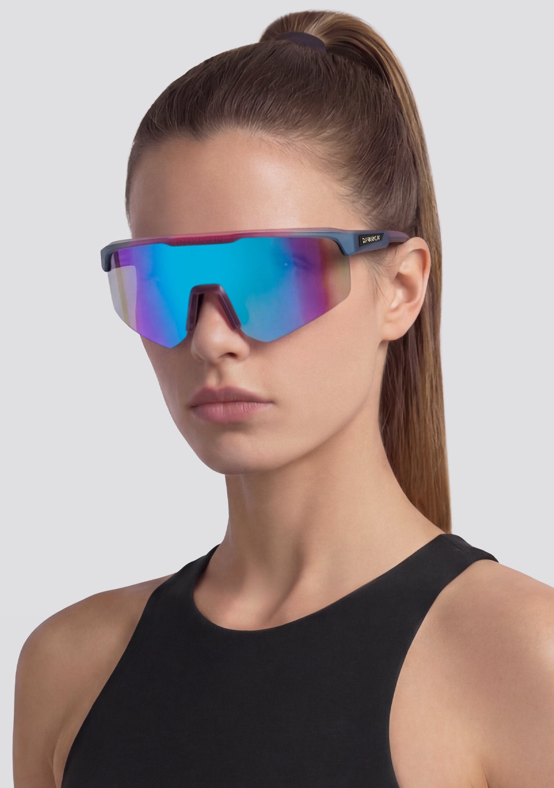Imagen 2 de Gafas de sol unisex con forma envolvente hurricane - D.Franklin - Azul Azul