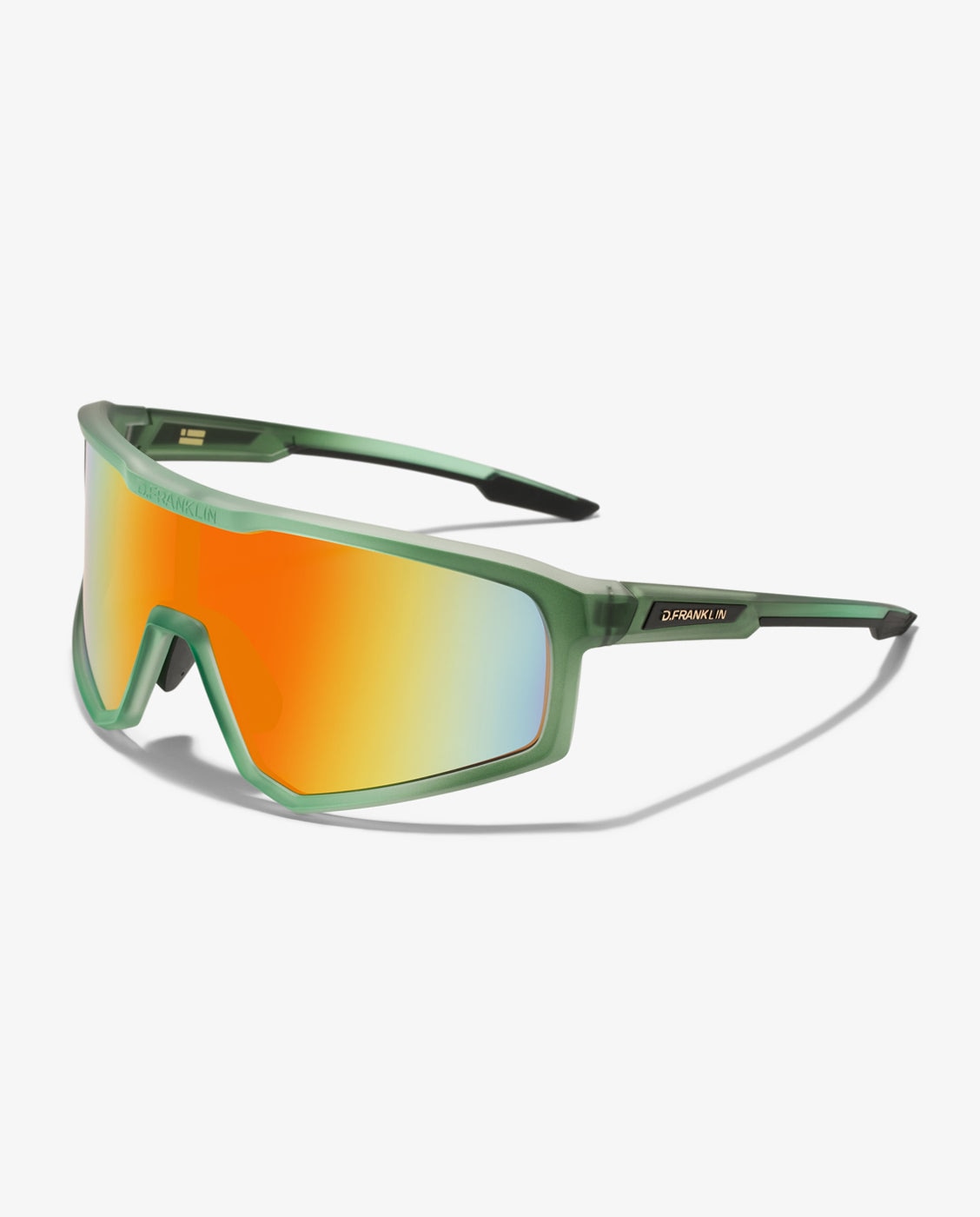 Gafas de sol unisex con forma envolvente hurricane - D.Franklin - Verde Verde-3