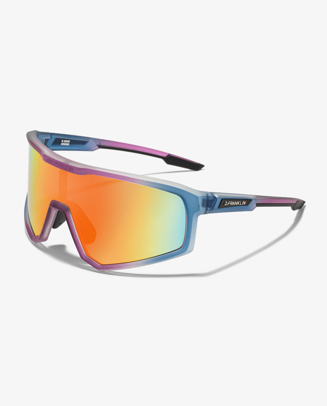 Gafas de sol unisex con forma envolvente hurricane - D.Franklin - Naranja Naranja-3