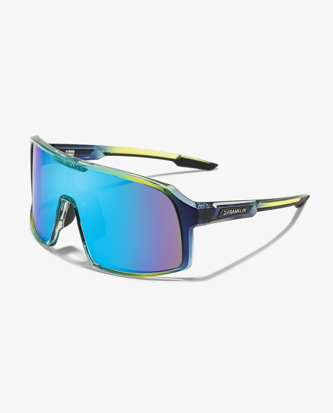 Gafas de sol unisex con forma envolvente wind - D.Franklin - Azul Azul-3