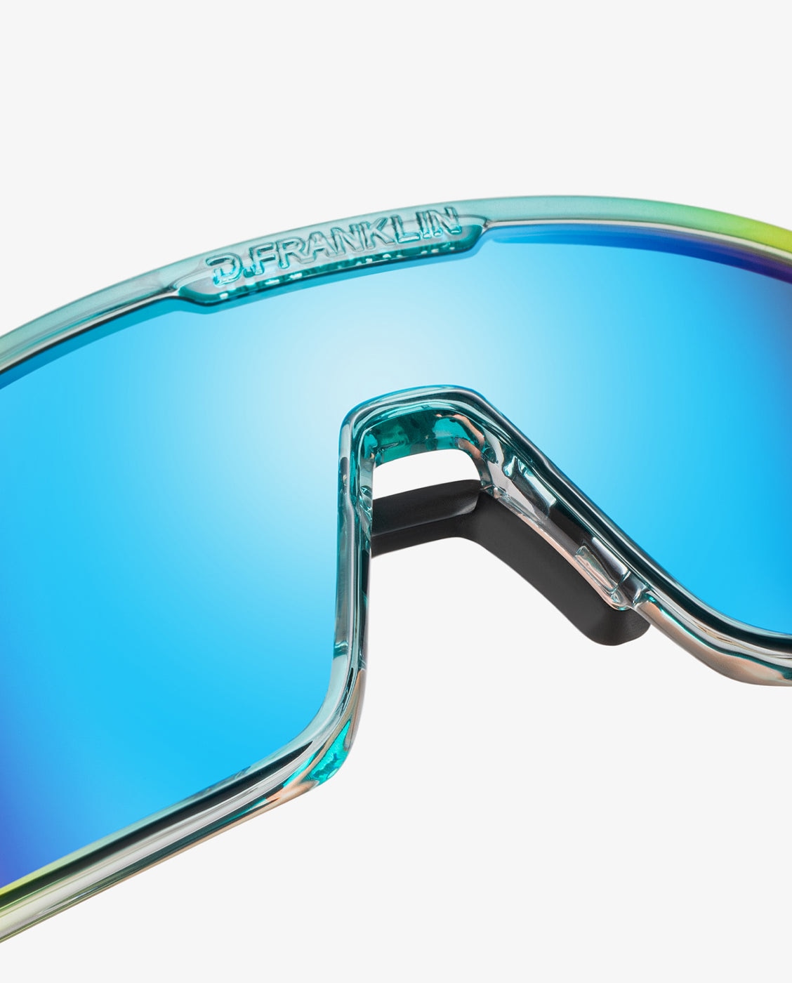 Gafas de sol unisex con forma envolvente wind - D.Franklin - Azul Azul-2