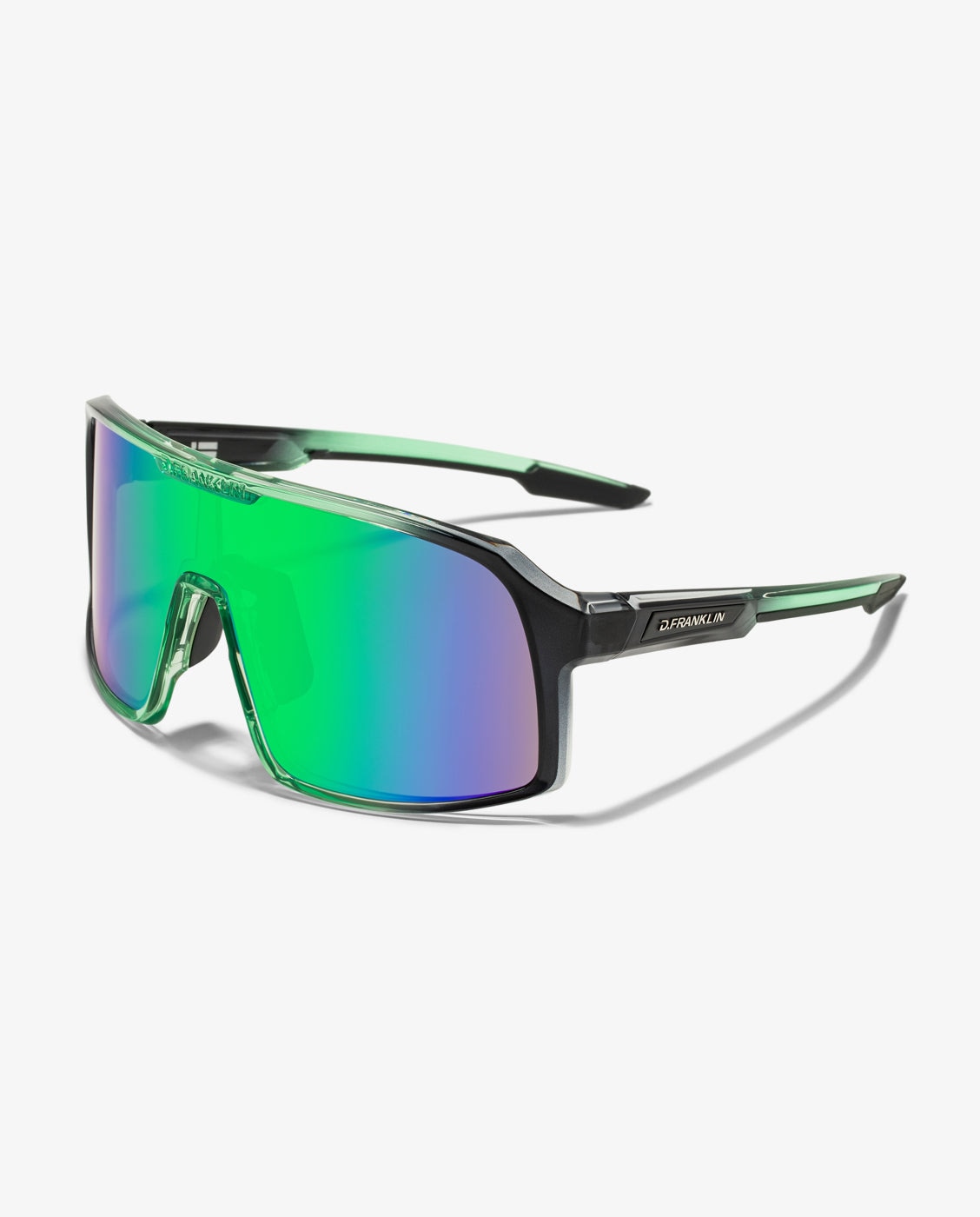 Gafas de sol unisex con forma envolvente wind - D.Franklin - Verde Verde-3