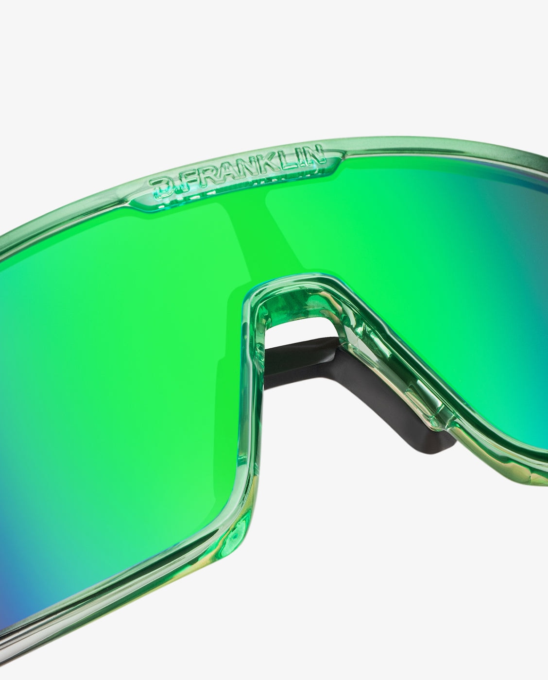 Gafas de sol unisex con forma envolvente wind - D.Franklin - Verde Verde-2