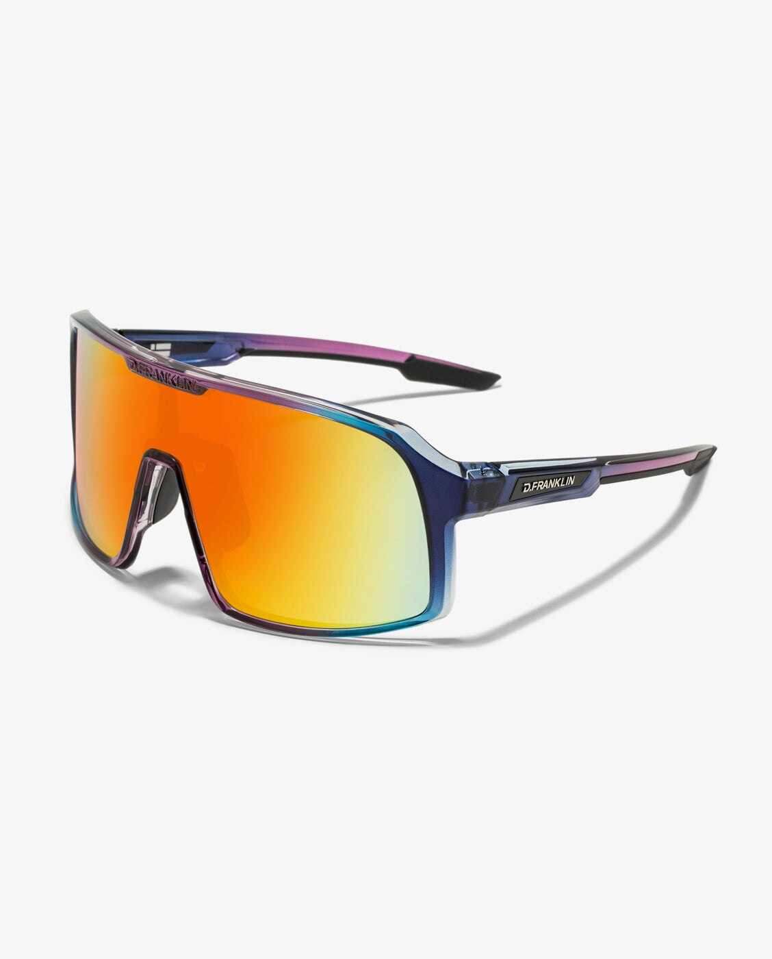 Gafas de sol unisex con forma envolvente wind - D.Franklin - Morado Morado-3
