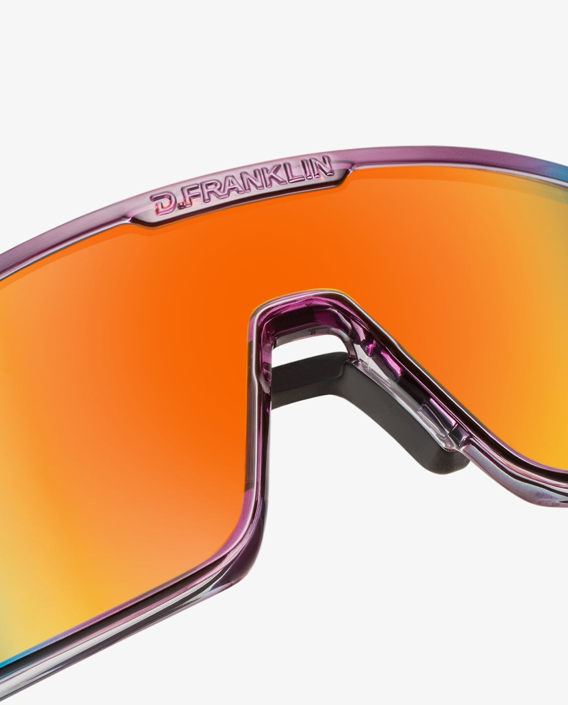 Gafas de sol unisex con forma envolvente wind - D.Franklin - Morado Morado-2