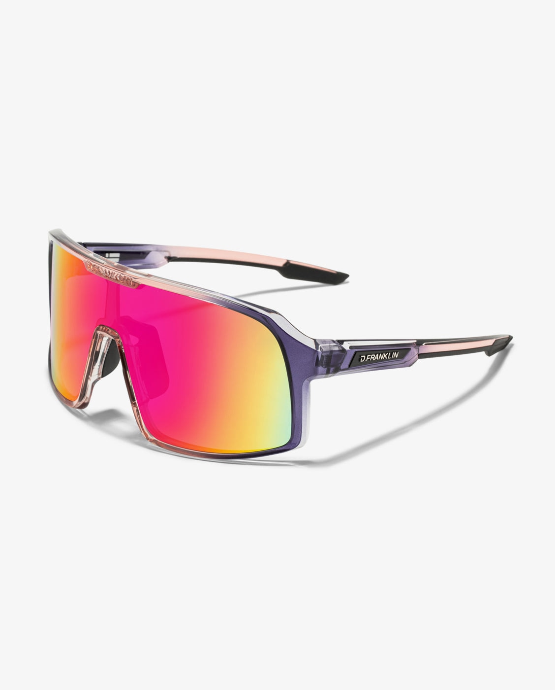 Gafas de sol unisex con forma envolvente wind - D.Franklin - Rosa Rosa-3