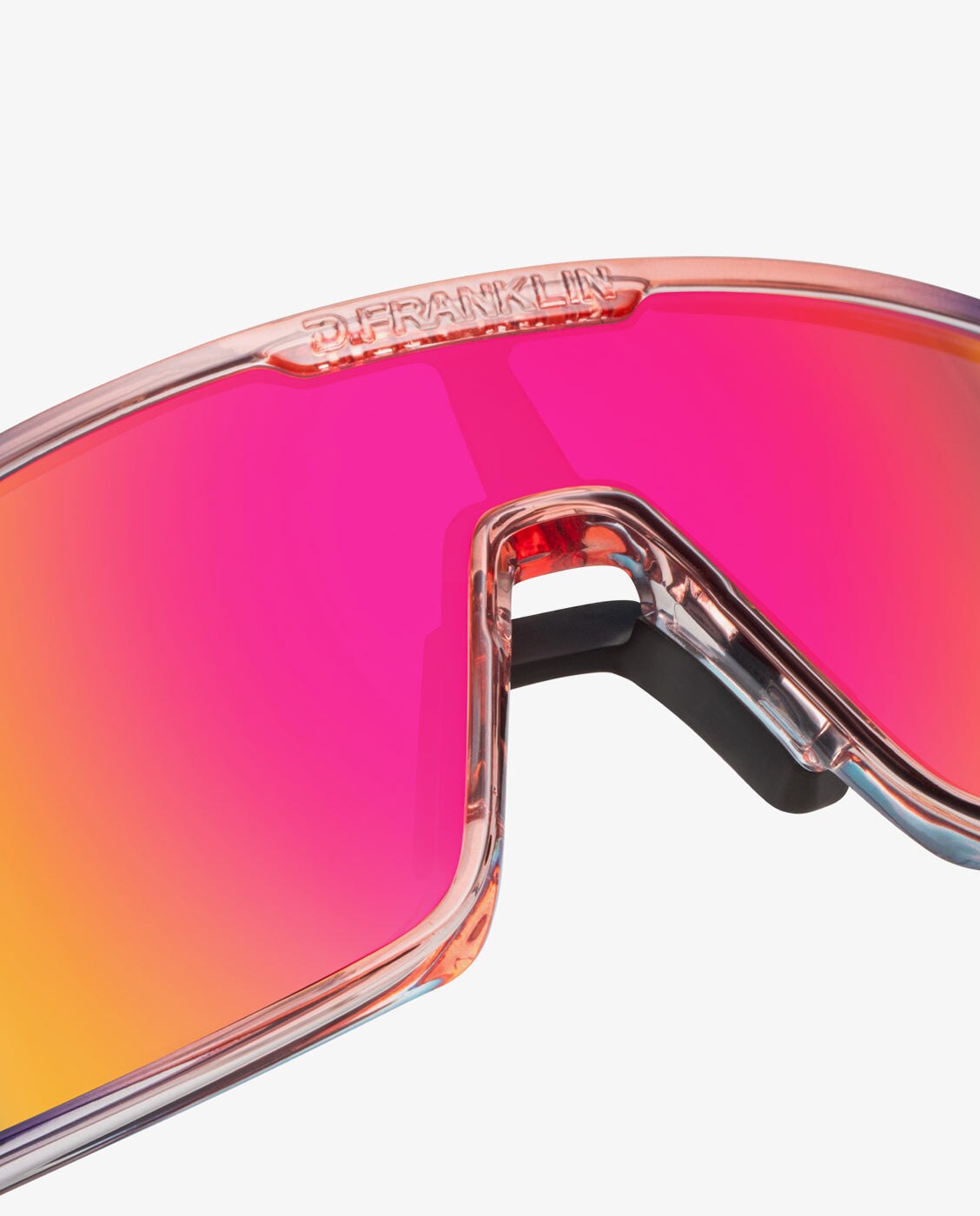 Gafas de sol unisex con forma envolvente wind - D.Franklin - Rosa Rosa-2