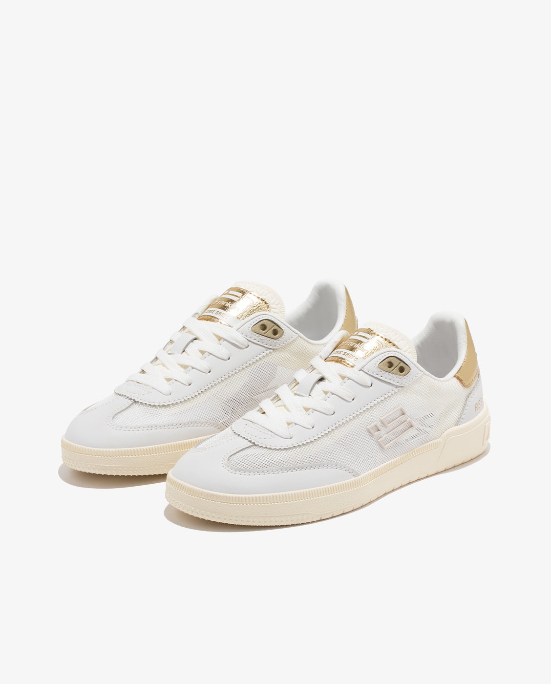 Zapatillas deportivas de mujer con acabado en serraje - D.Franklin - Blanco roto Blanco roto-3