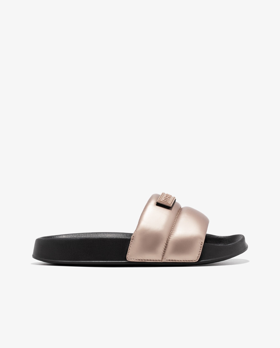 Chanclas estilo pala de mujer confeccionadas en eva con logo en la parte frontal - D.Franklin - Oro Oro-1