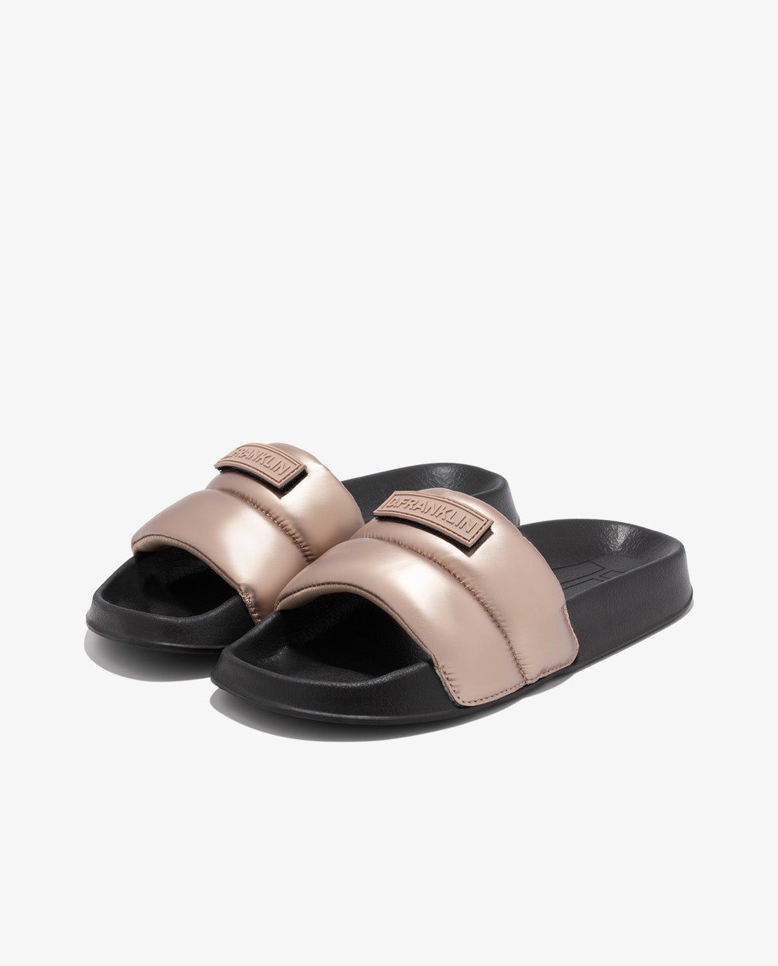 Chanclas estilo pala de mujer confeccionadas en eva con logo en la parte frontal - D.Franklin - Oro Oro-5