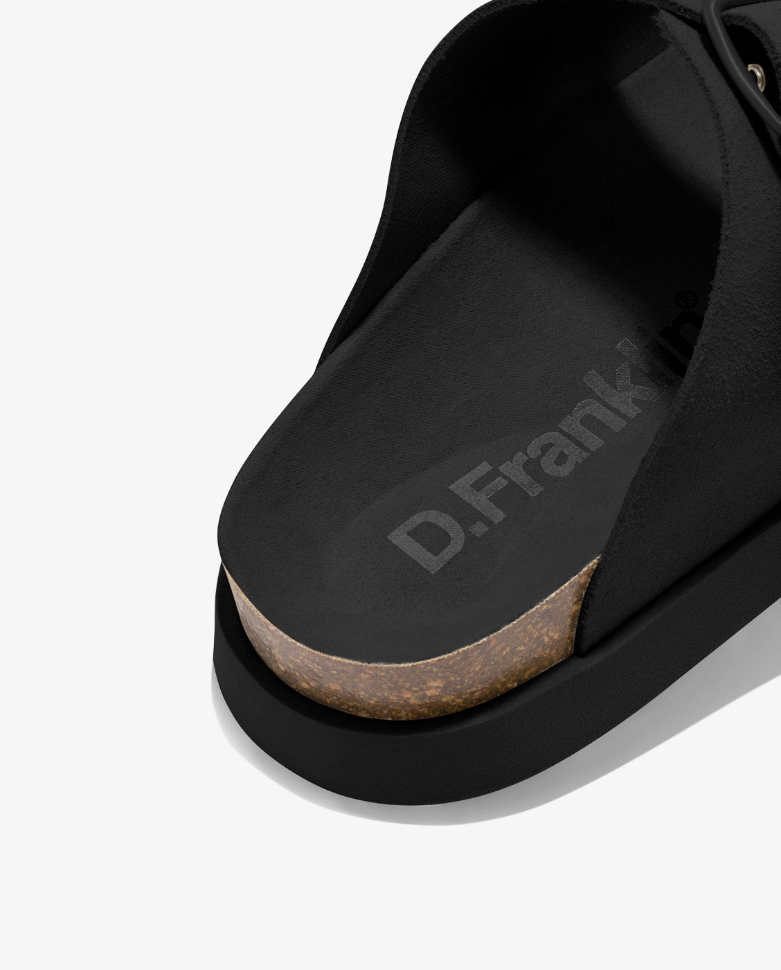 Sandalias planas unisex en piel Vibe - D.Franklin - Negro Negro-4