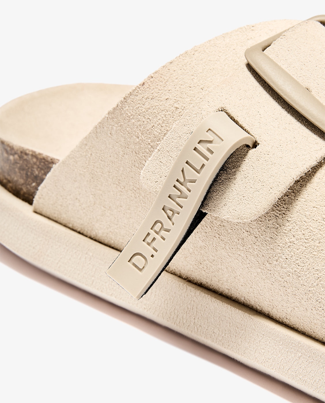 Sandalias planas de mujer en piel con Vibe - D.Franklin - Beige Beige-2