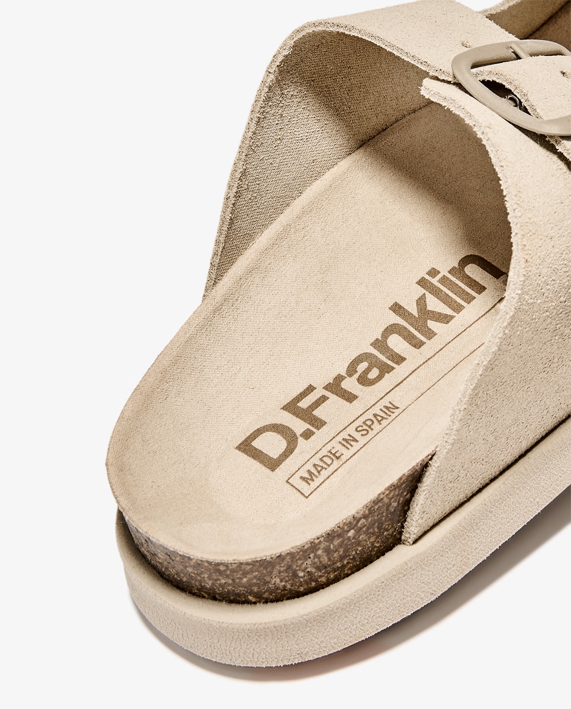 Sandalias planas de mujer en piel con Vibe - D.Franklin - Beige Beige-4