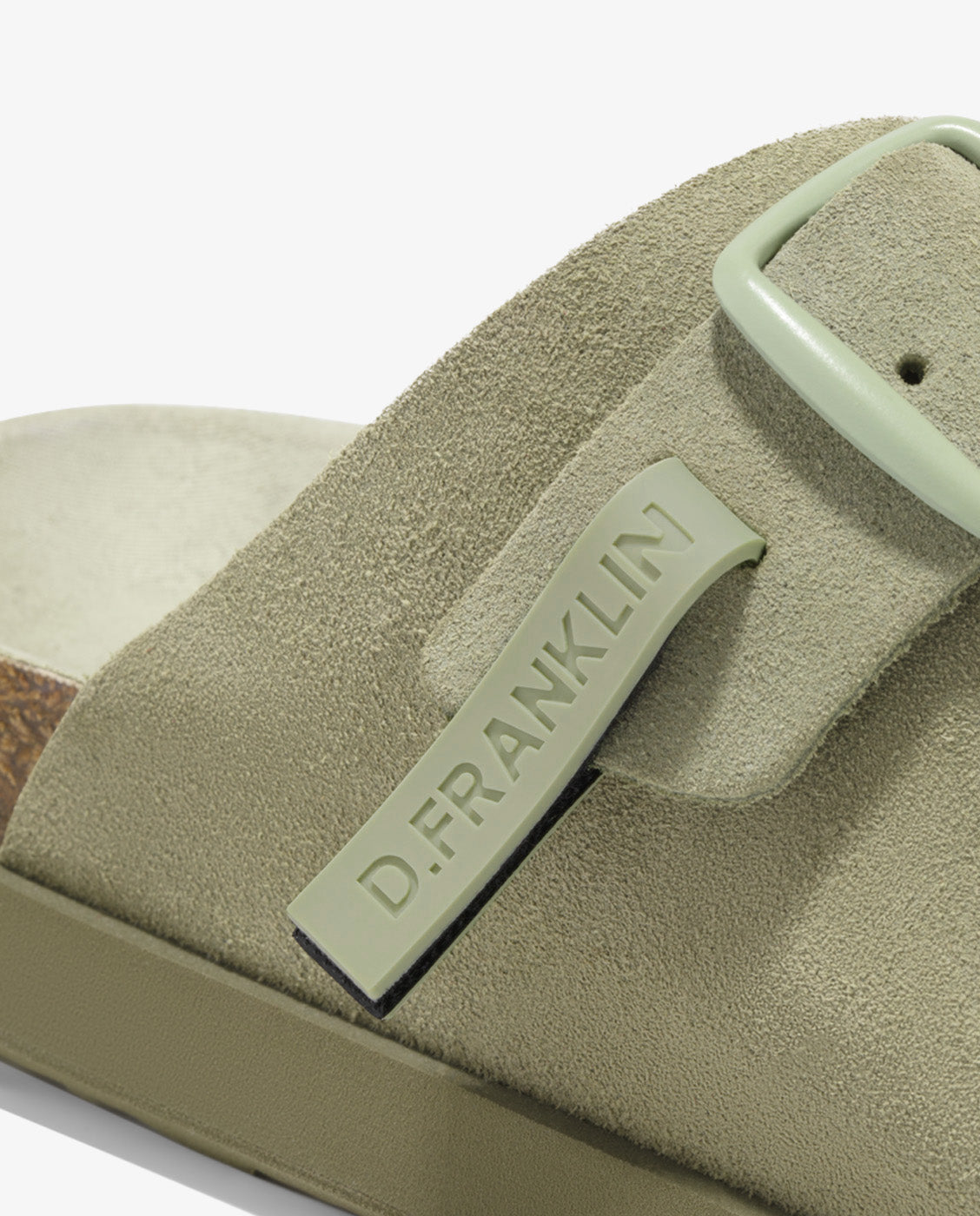 Sandalias planas de mujer en piel con Vibe - D.Franklin - Kaki Kaki-2